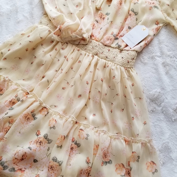 COCO + JAIMESONFloral Chiffon Waist Dress - Picture 2 of 16